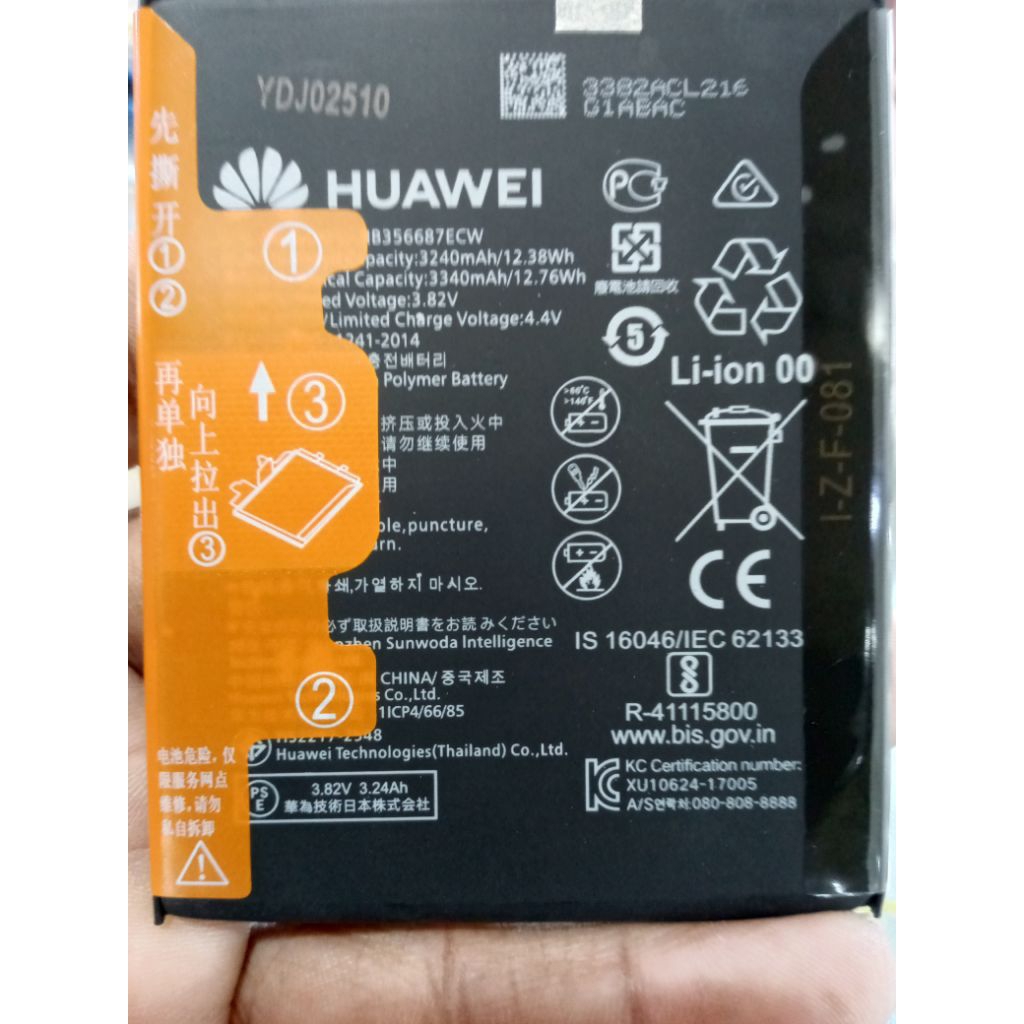 Batrai Baterai Nova 3i P30 Lite Nova 2i HB356687ECW Original100% New Batre Battery