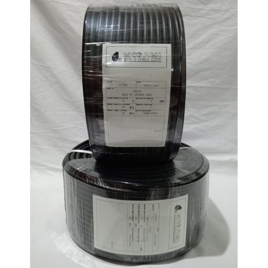 Kabel Mogami 2901Kabel speaker Mogami 2x1.5 per Roll 100m