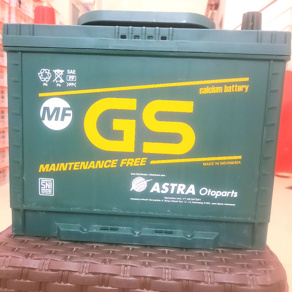 AKI BATERAI KERING GS ASTRA MF NS70/65D26R 12V 65Ah ASLI ASTRA OTOPARTS Maintenance FreeGARANSI 3 BU