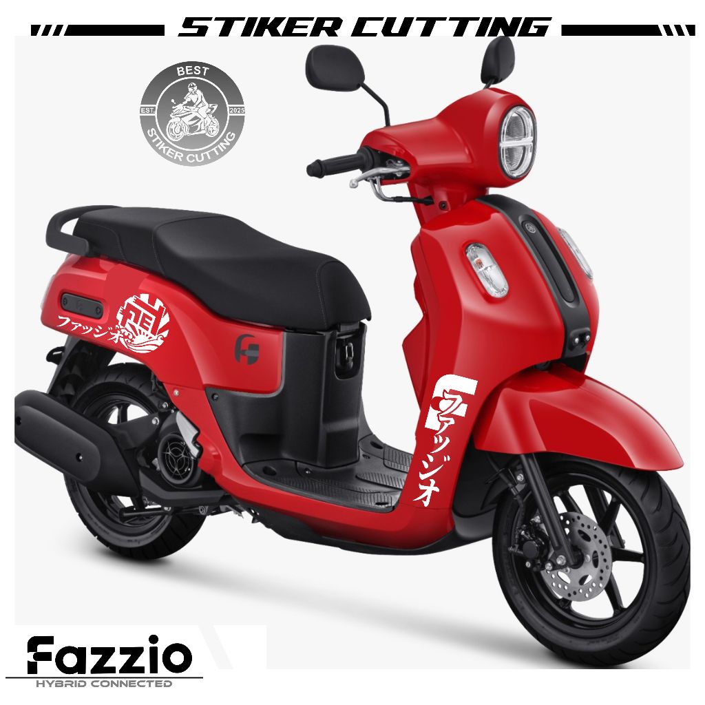 STICKER CUTTING FAZZIO MTF 186/STRIPING FAZZIO SIMPEL/STIKER MOTOR/LOGO RR/SKOTLET/STOCK DECALS/LIS/