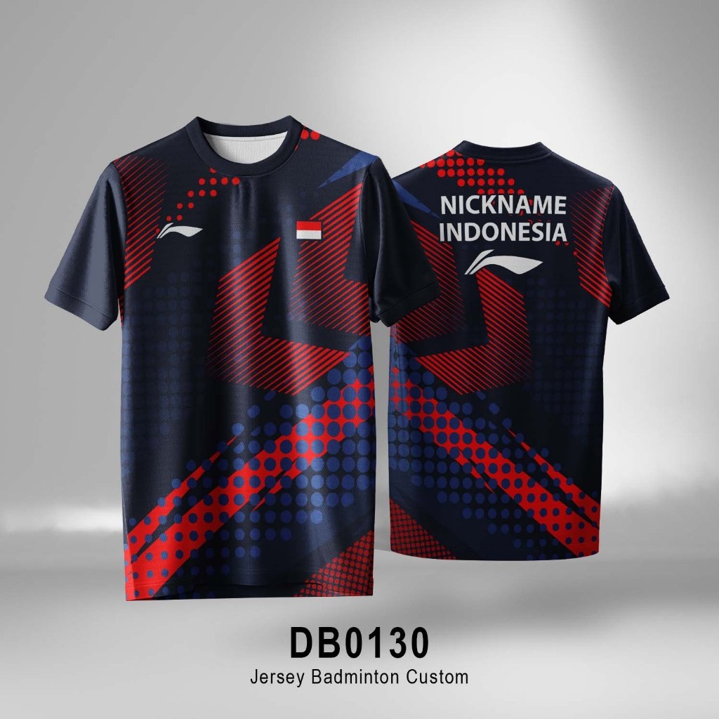 Jersey Badminton Gratis Custom Nama Logo