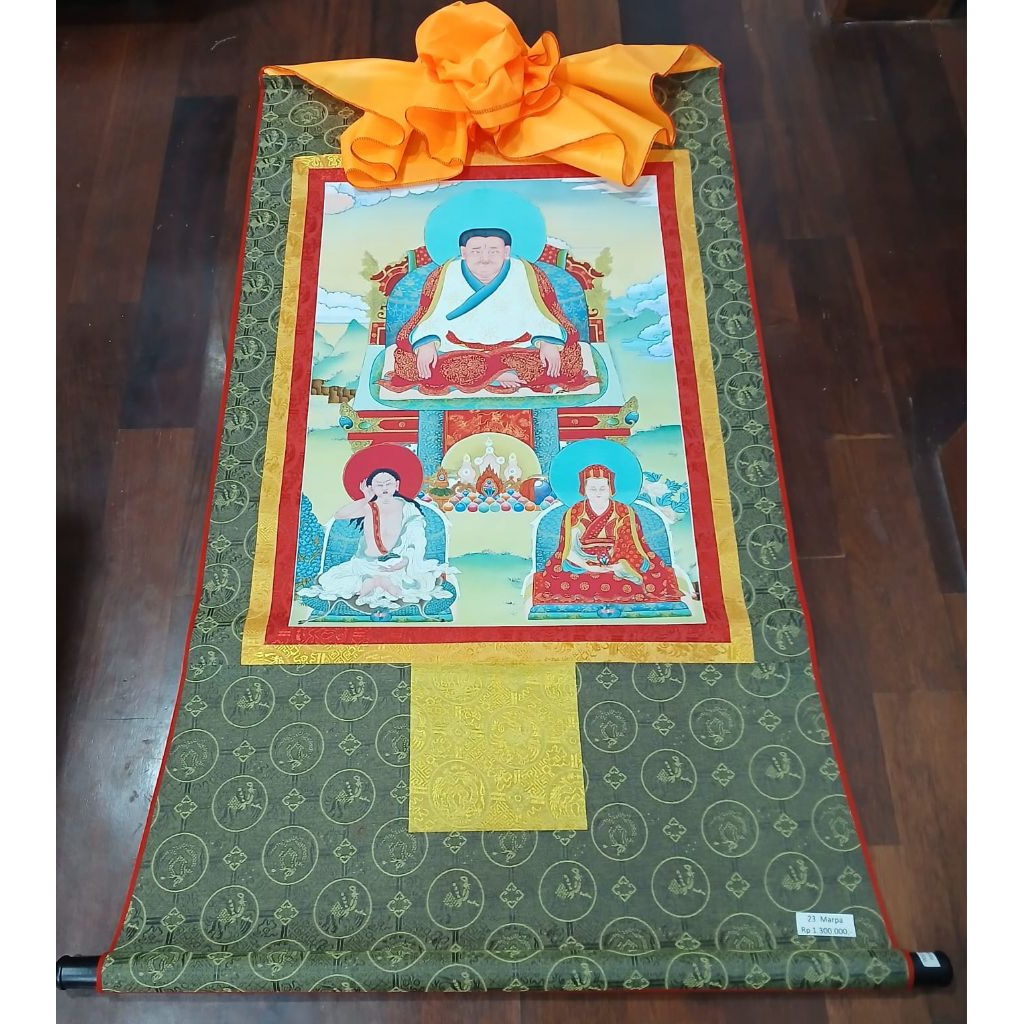 Thangka  Marpa ( 23 ) - Lukisan Thangka - Tibetan Nepal