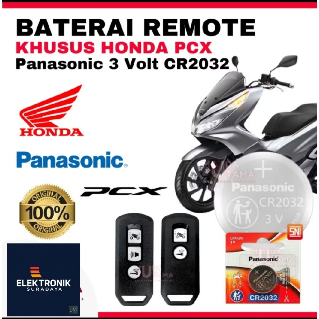 CR2032 Baterai Remote Honda PCX Smart Key