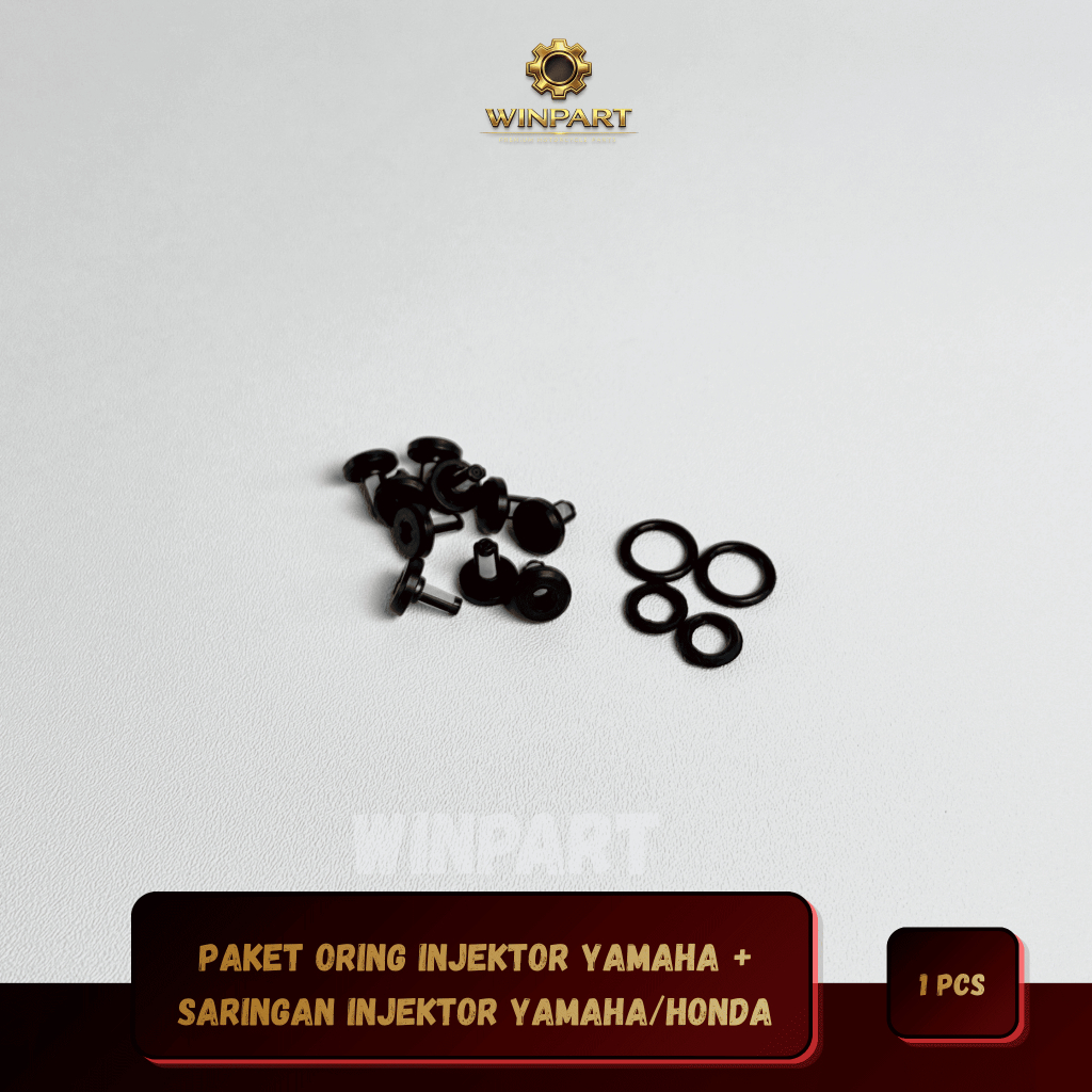 Paket Oring Injektor + Saringan Injektor Motor | Filter Injector Honda Yamaha Beat Vario Mio NMAX Ae