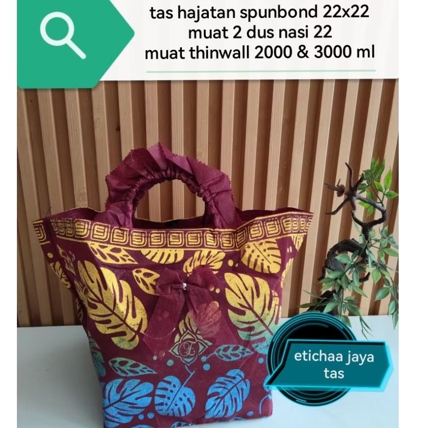 (12 psc )tas hajatan spunbond 22x22