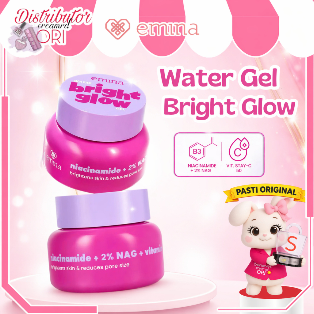 Emina Water Bright Glow Gel Moisturizer 30g | Distributor Cream Ori