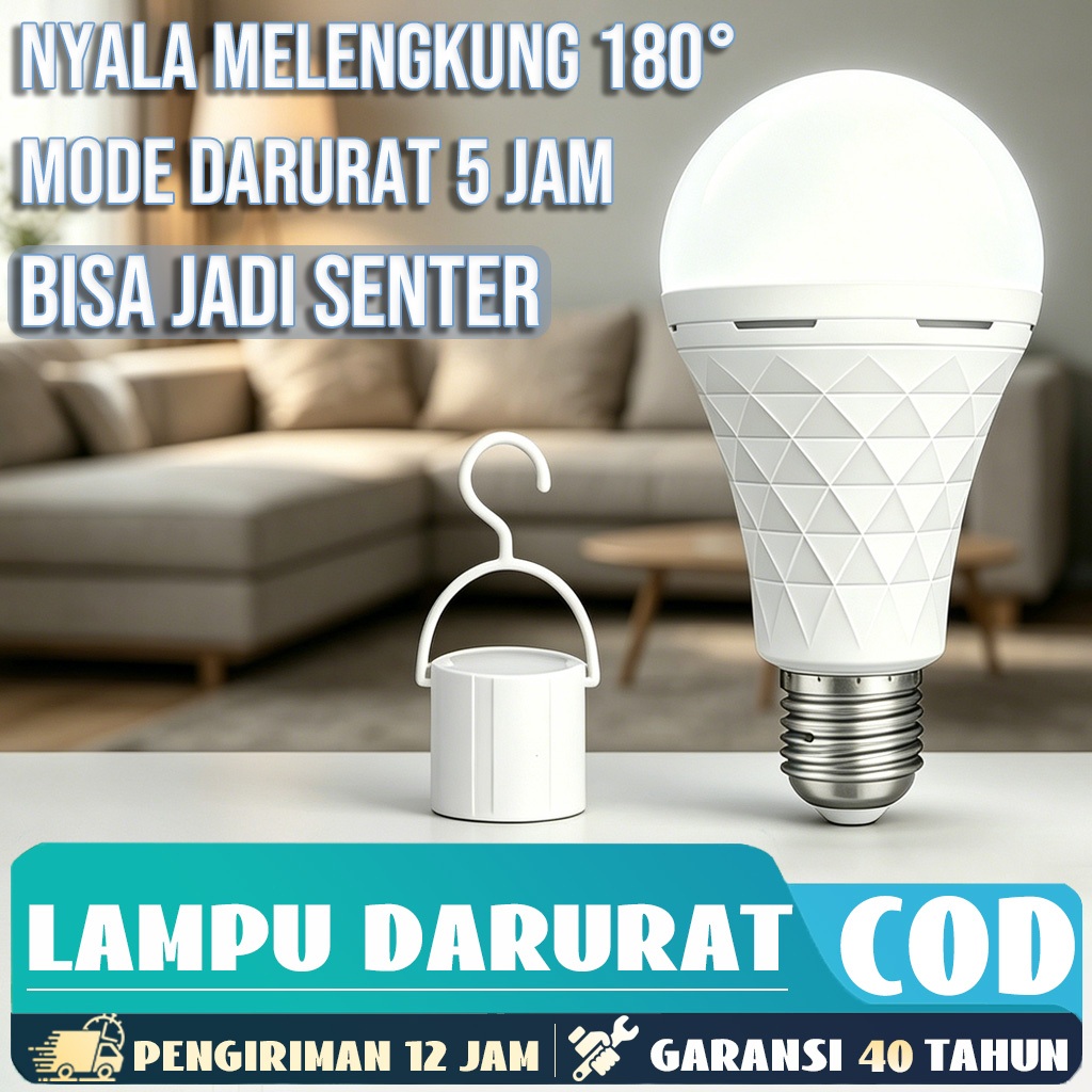 [Garansi 40 Tahun]Lampu Emergency LED Magic Lampu 15/30/40/50W/lampu pasar malam Bohlam Lampu Listri