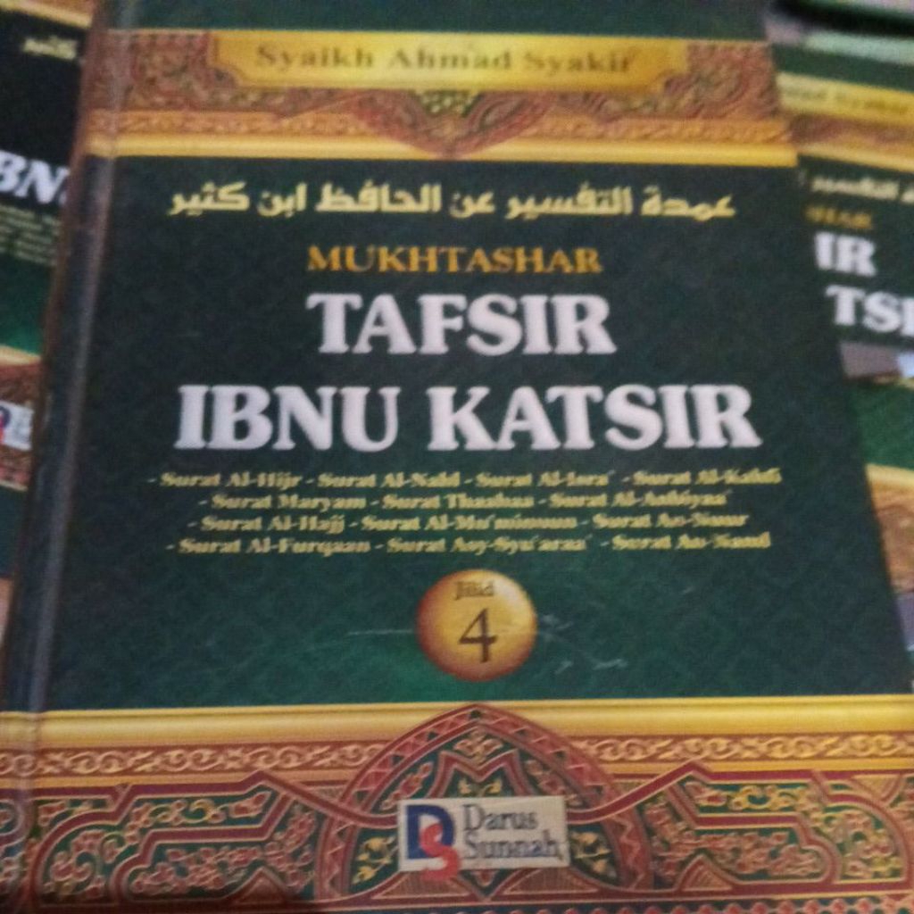 buku bekas mukhtashar tafsir ibnu katsir jilid 4