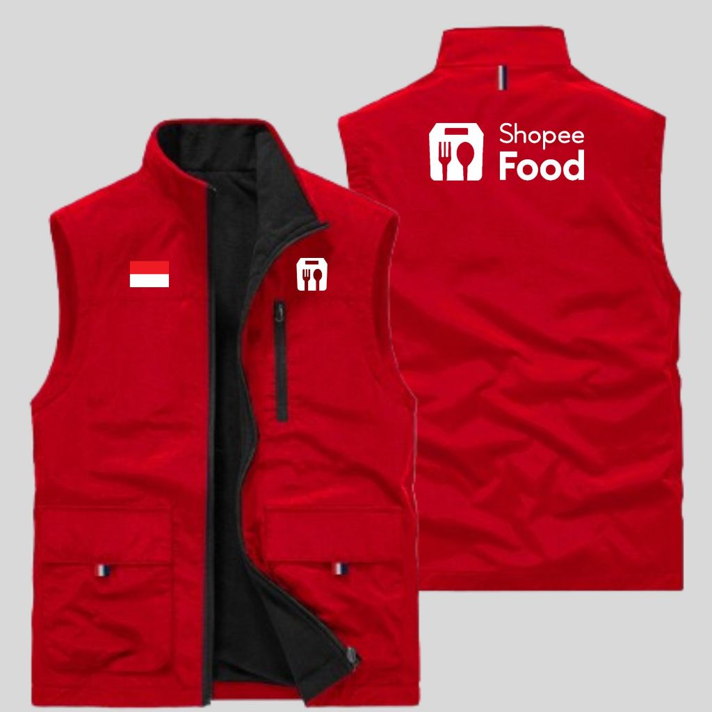 Rompi Driver Pria Shopee Food, Rompi Trend Shopeee Food