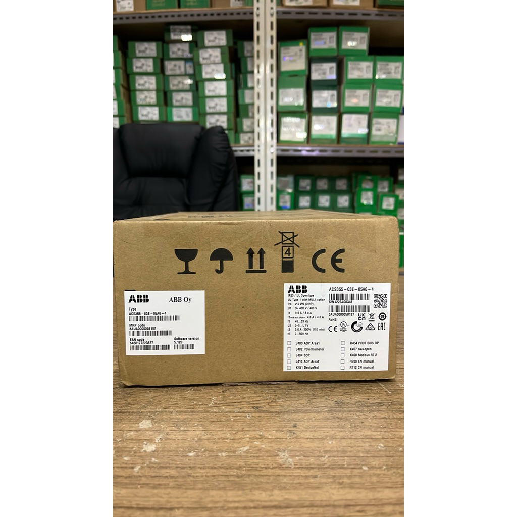 INVERTER ABB 2,2KW ACS355-03E-05A6-4 2,2KW 3HP 380V