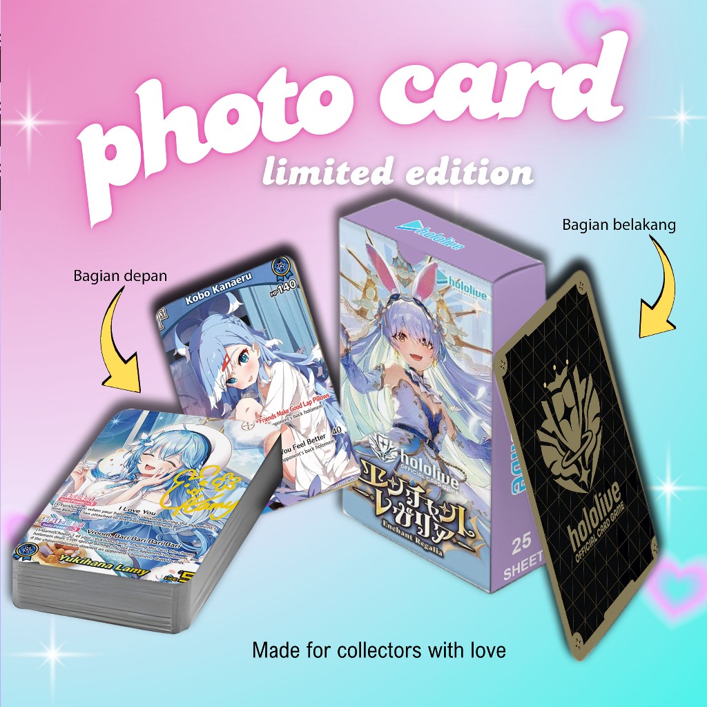 UNOFFICIAL KARTU TCG HOLOLIVE BOOSTER ENCHANT REGALIA PREMIUM 25 SHEET