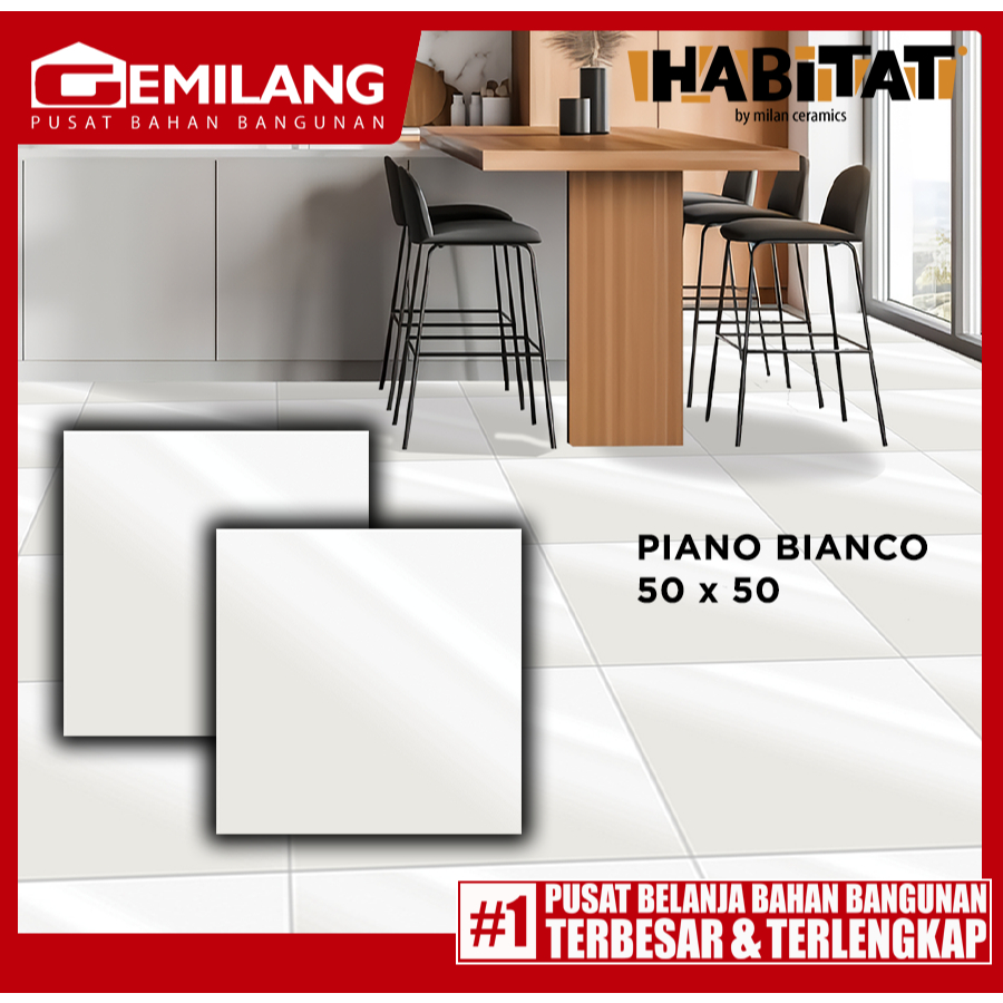 HABITAT PIANO BIANCO 50 x 50