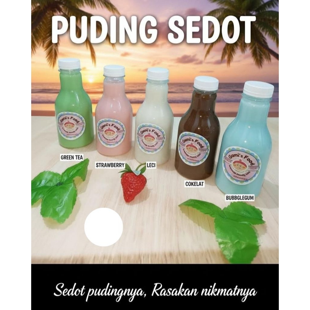 (BELI SATUAN) - Puding Sedot Botol Silky Puding Jelly Pudot Murah Enak Ready To Eat Homemade Siap Ma