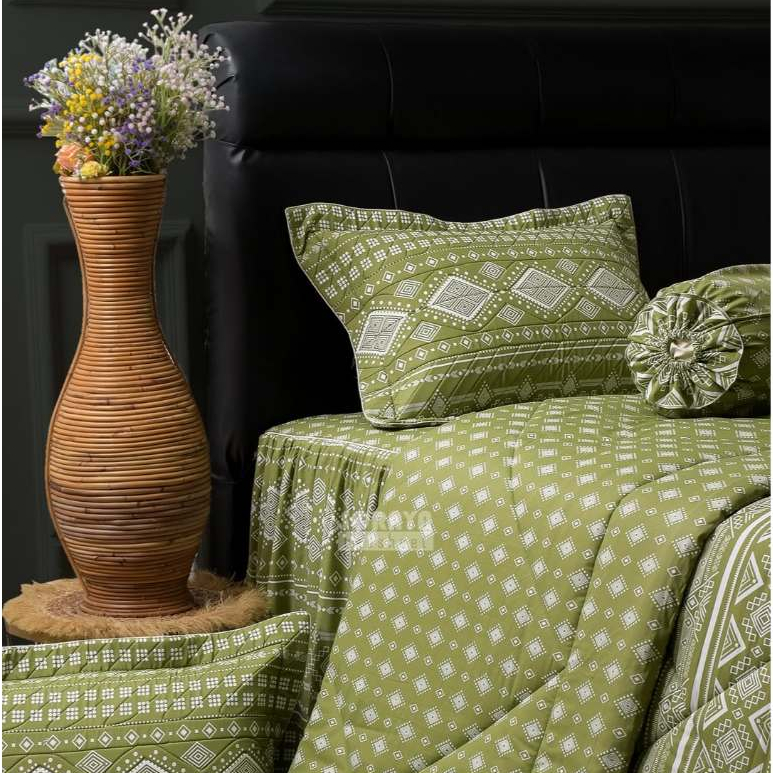 Soraya Bedsheet Set Bedcover Rimple Motif Minimalis Uk 180x200x30cm