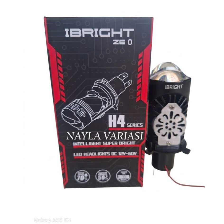 IBright ZE 0 Lampu Utama Socket H4 Motor Mobil Ac DC 12-24Volt Lampu motor mobil