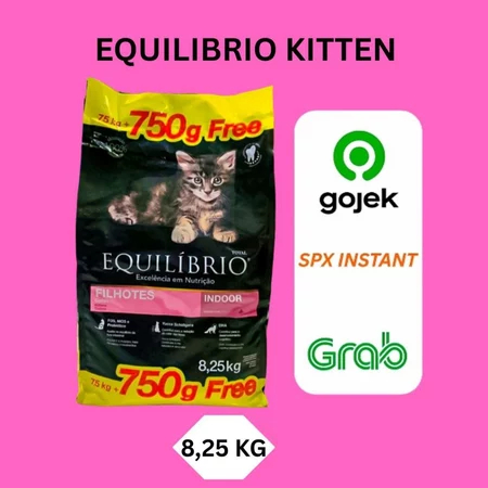 Grab/gojek only Equilibrio Kitten 7,5kg freshpack/ Equilibrio kitten 7.5kg