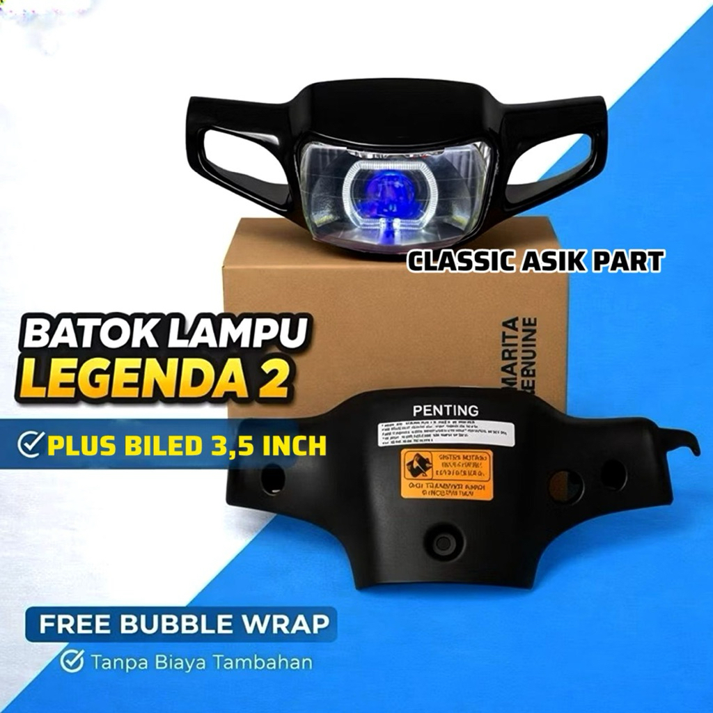 Lampu depan Astrea Legenda 2 Custom Biled set Batok lampu depan tinggal pasang