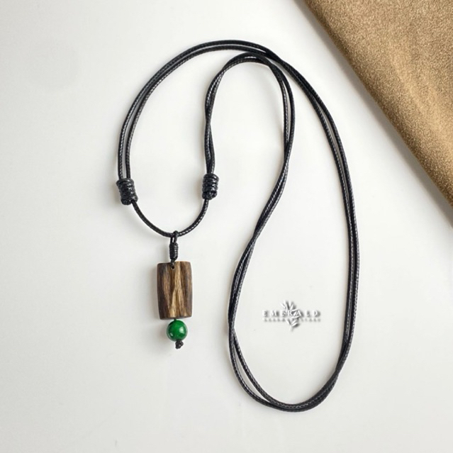 Kalung Pendant Gaharu Mamberamo Sink - Pendant Kombinasi Batu Giok