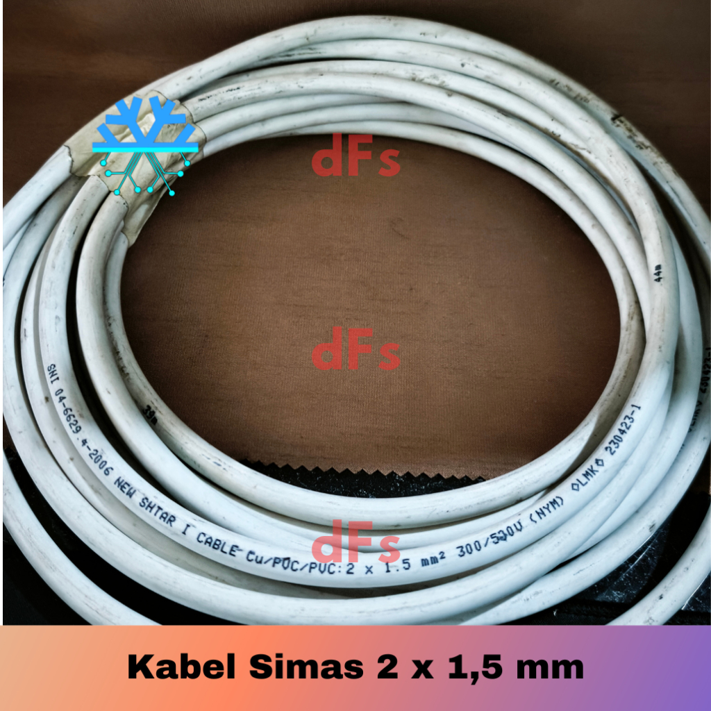kabel tembaga SIMAS NYM 2x1.5 SNI