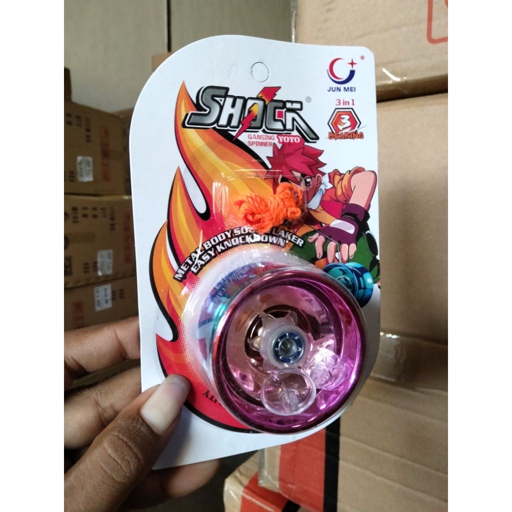 YOYO SHOCK 3 BAERING RESPONSIF YOYO CROM METALIK BESI