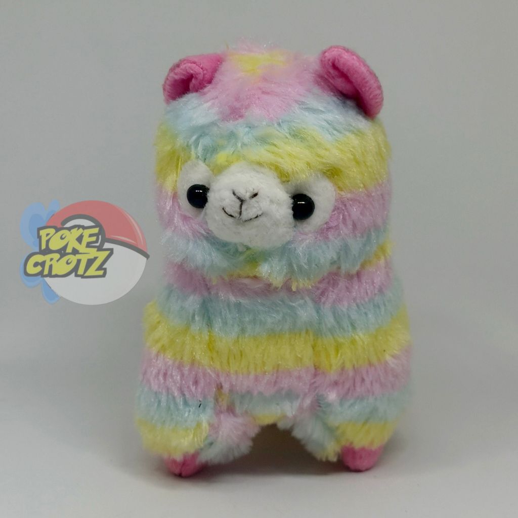Boneka Amuse Alpacasso Rainbow Alpaca Plush 16cm