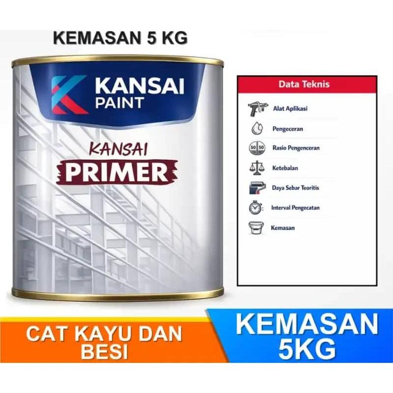 Kansai Paint Ftalit Primer 5kg - Cat Dasar Besi Anti Karat