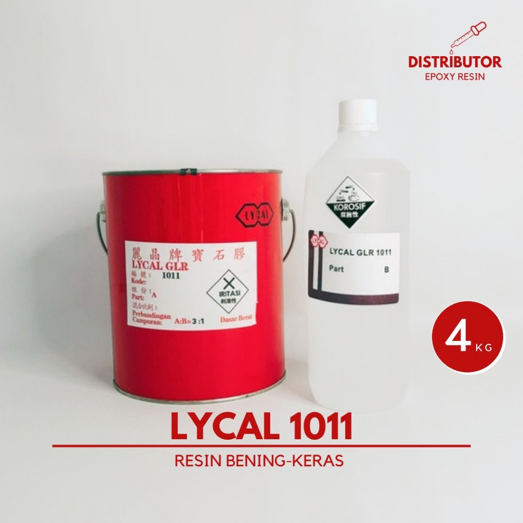 Resin Bening Lycal Keras dgn Katalis - Lycal 1011 - 4 kg