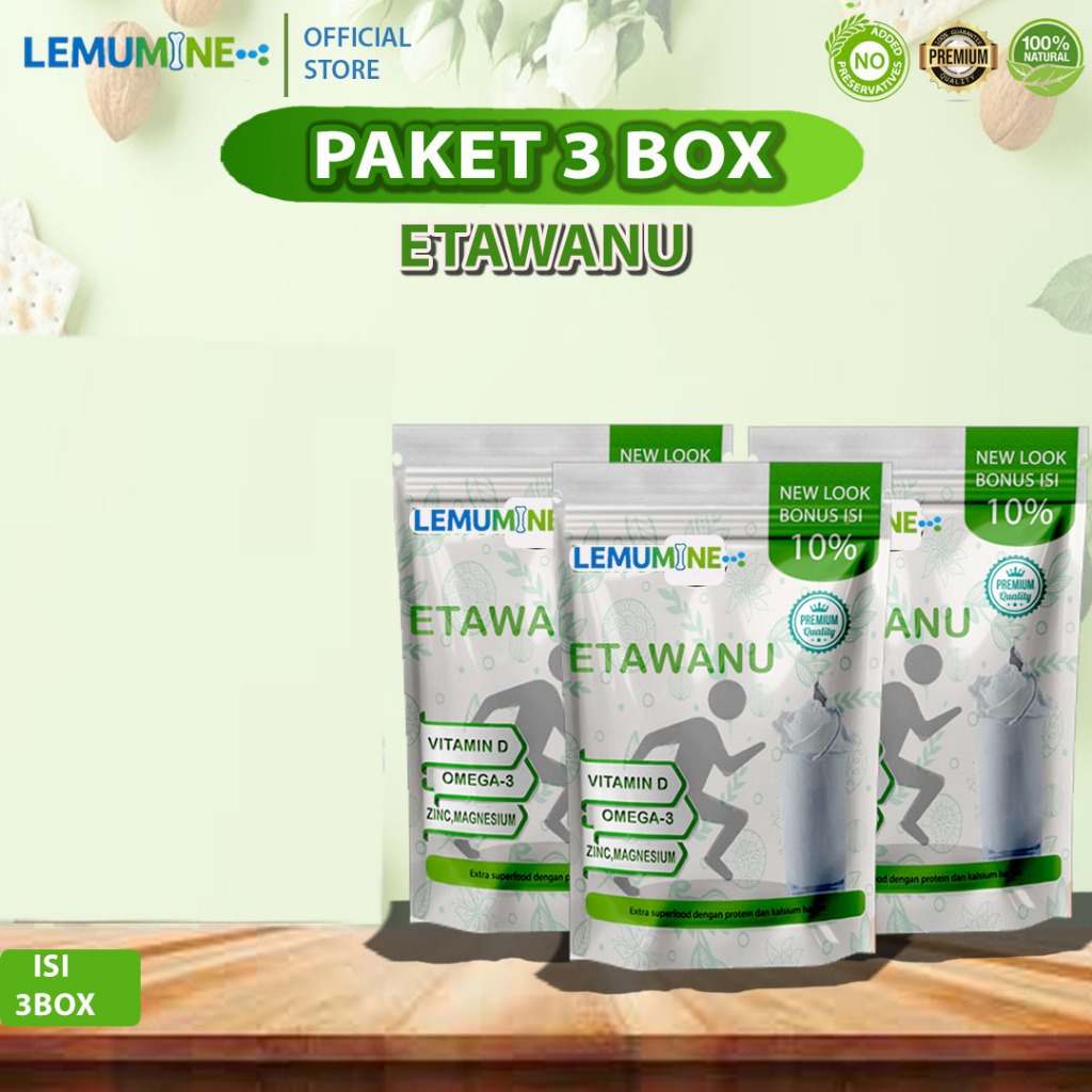 Lemumine Susu Tulang Dan Sendi Orang Tua Untuk Kalsium 3 Box