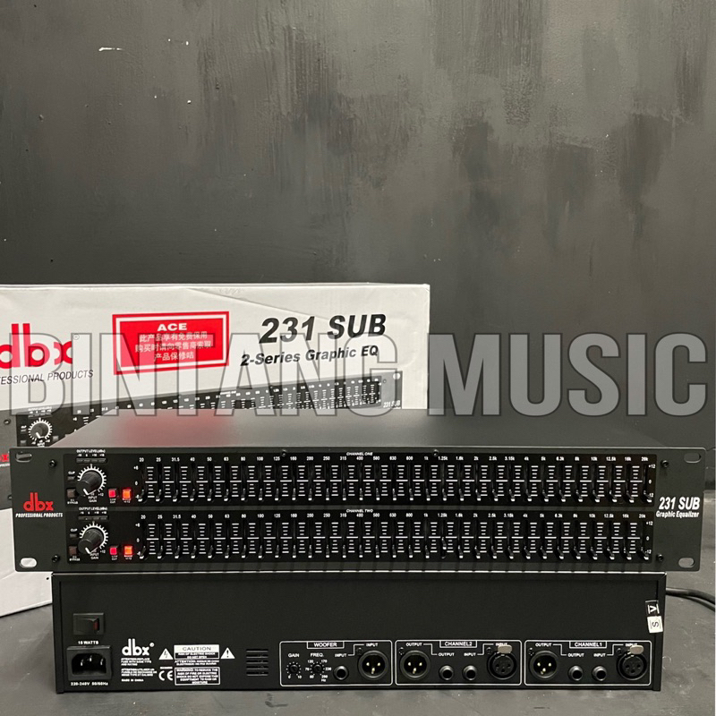 equaliser dbx 231subwoofer produk baru equalizer dbx 231sub