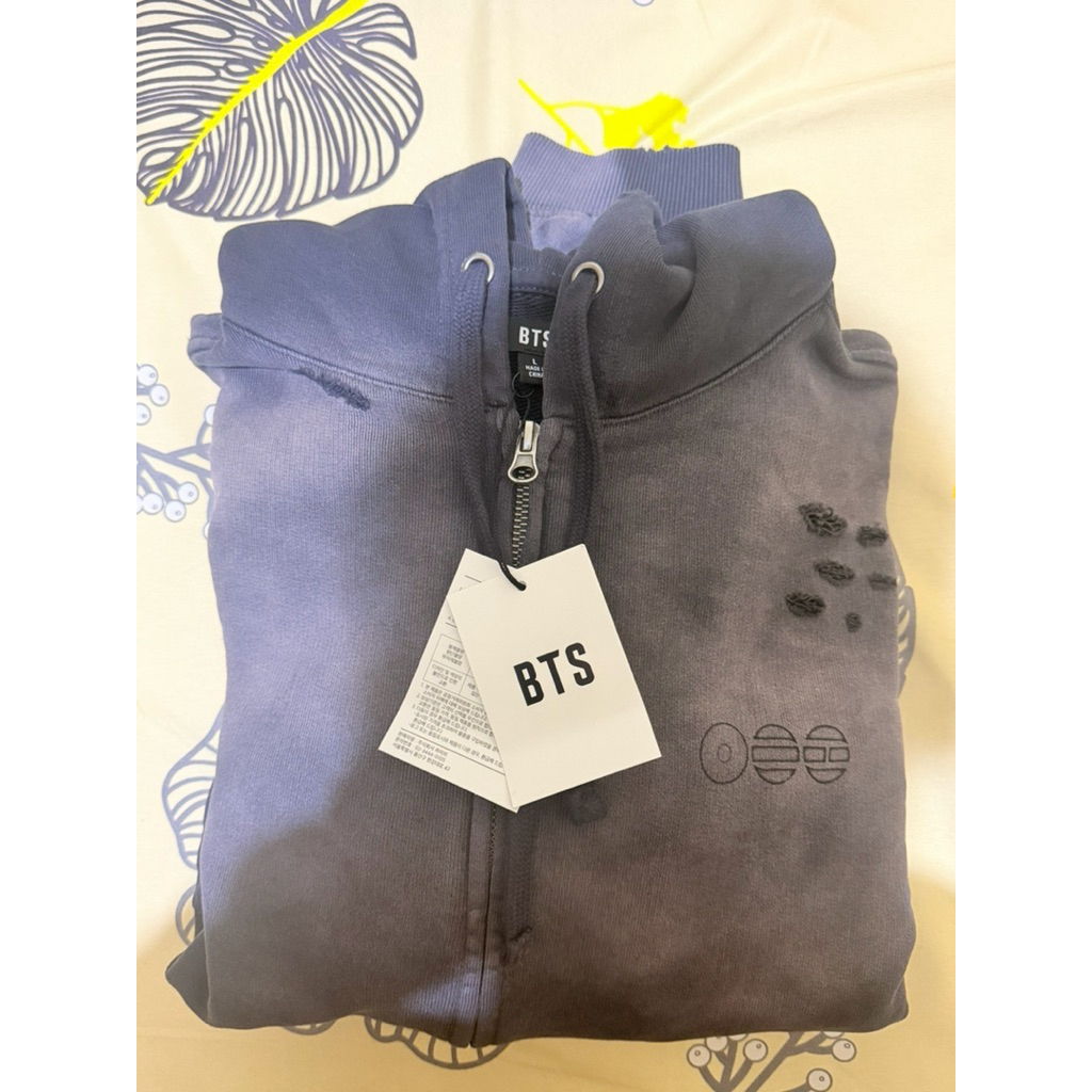 BTS ARIRANG Merch World Tour " ZIP UP HOODIE CHARCOAL" official size L