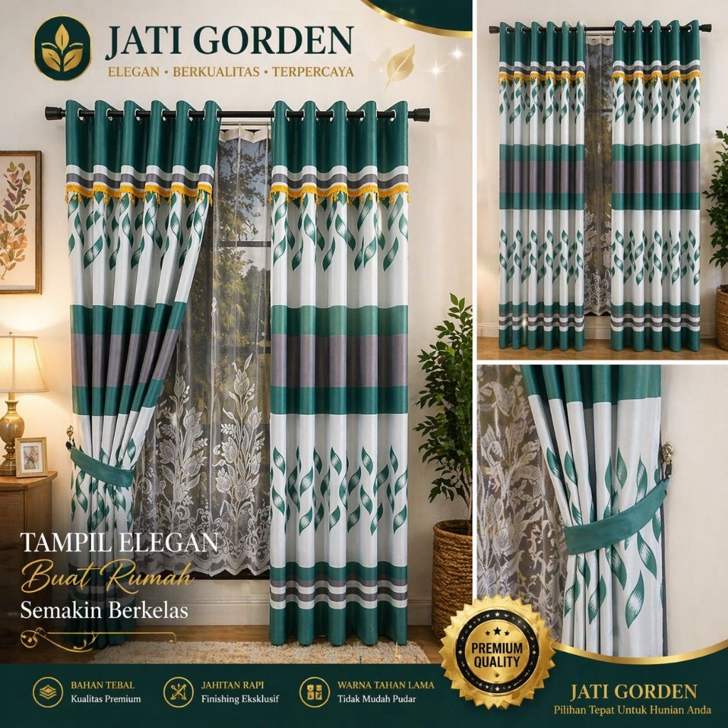 Gorden Blackout Gorden Pintu Gorden Minimalis Modern Gorden Jendela Motif