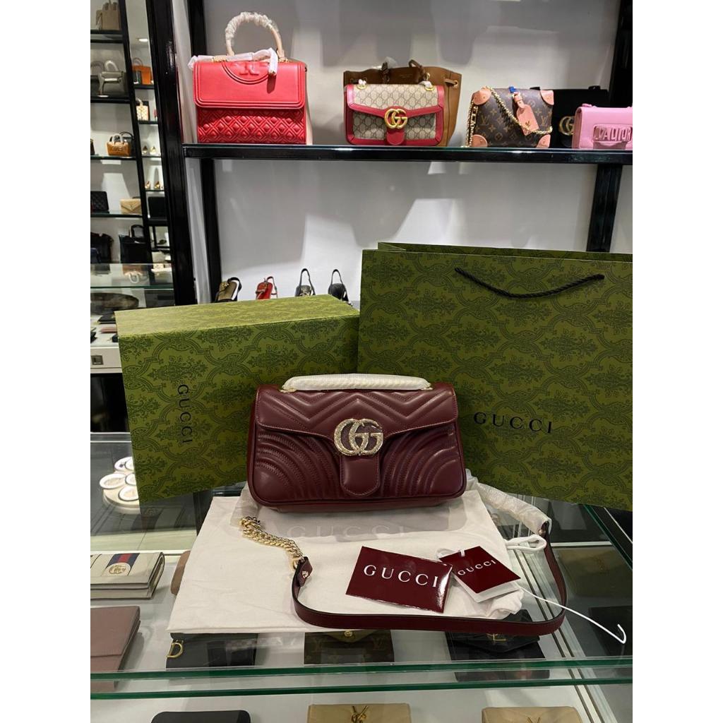 Tas slempang wanita marmont 26 super mirror qty vvip 443497
