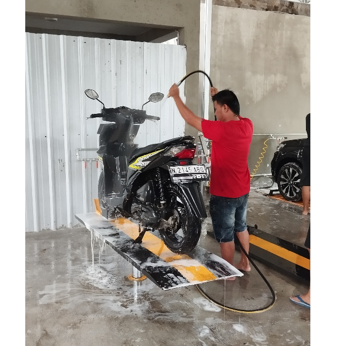 Paket Cuci Motor 1 Hidrolik IKAME MTH-103 Alat Steam Salju Mesin Jet Cleaner Doorsmeer Motor Carwash