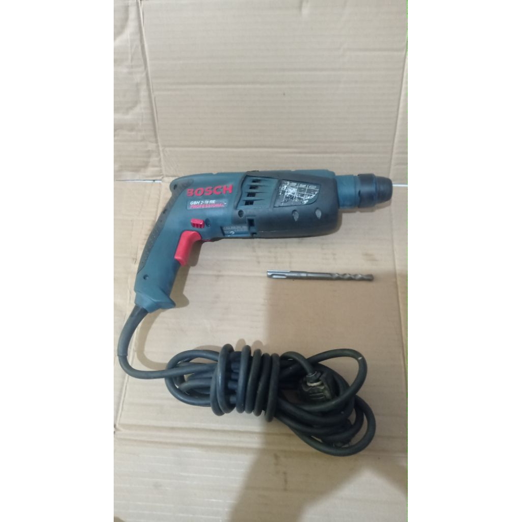 MESIN BOR SDS BOSCH GBH 2-24 2 PUNGSI ADA STELAN BOBOK DRILL BESI SECOND ORIGIONAL