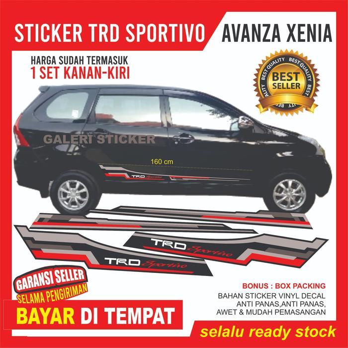Promoo Sticker Trd Sportivo Avanza Hitam