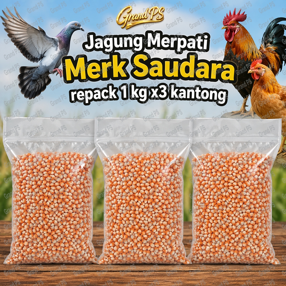 Jagung  Premium Munri Kecil Bersih repack  Pakan Merpati Jagung Merpati kolong Jagung Merpati Tinggi