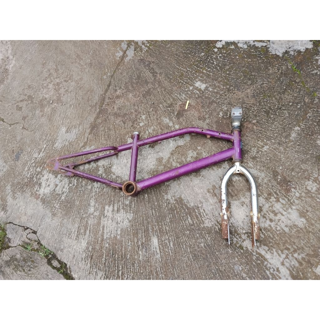 frame fork sepeda BMX WIMCYCLE METALIZER  ban 20" Vintage