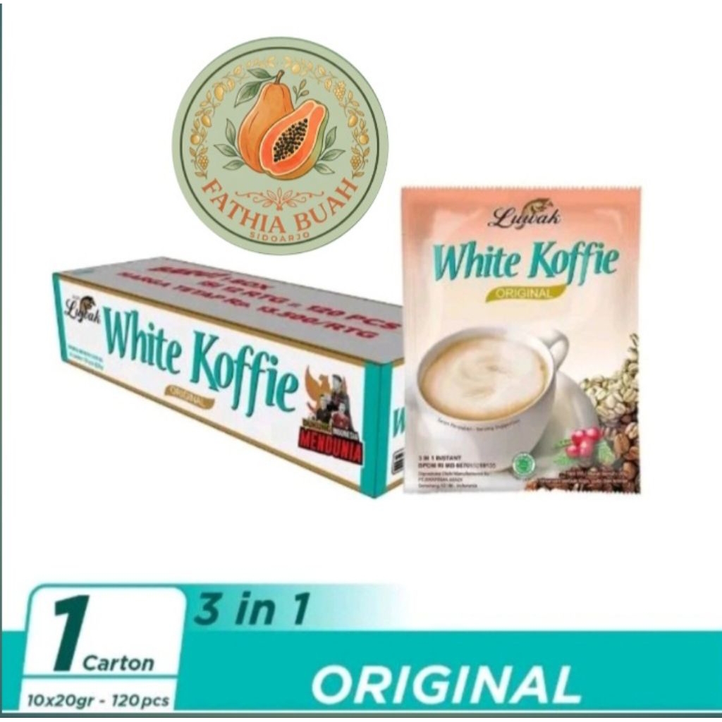 Kopi Luwak White Koffie  1 Dus ( 12 Renceng )