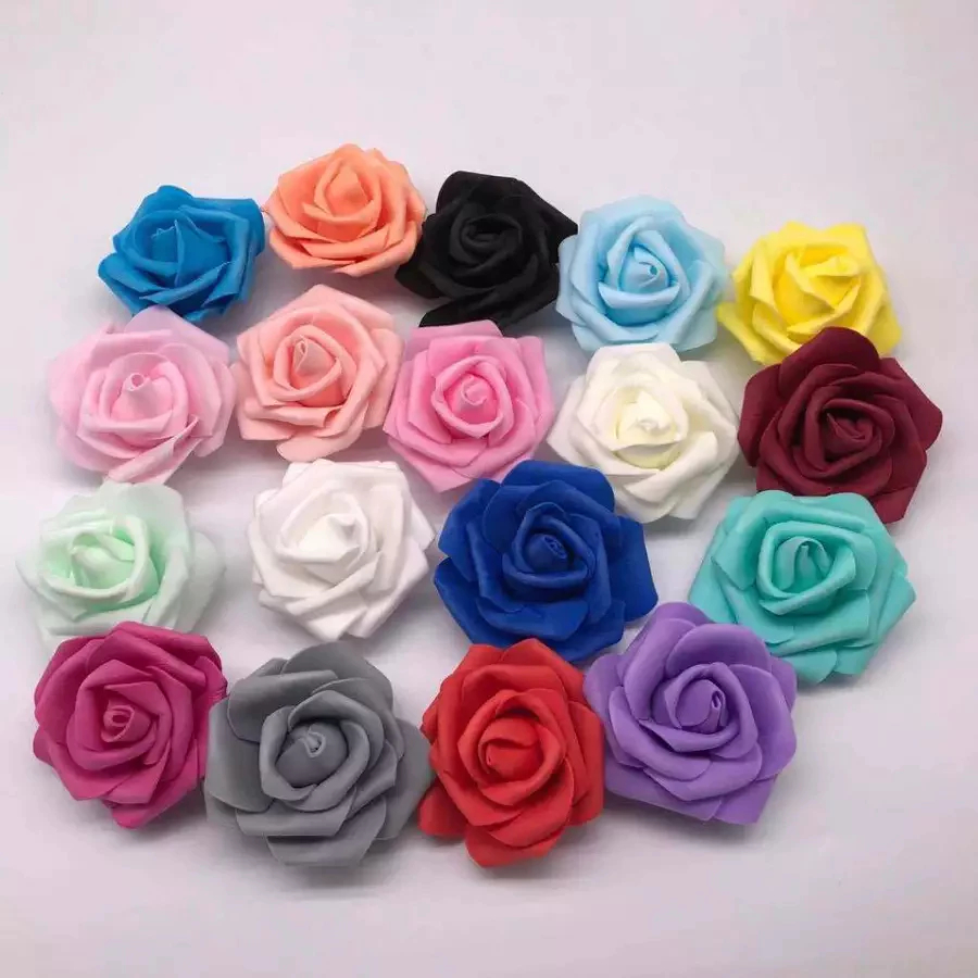 TOPPERCAKE51_MEDAN Bunga Mawar Foam / Dekorasi Serbaguna Isi 1 dengan Banyak Varian Warna