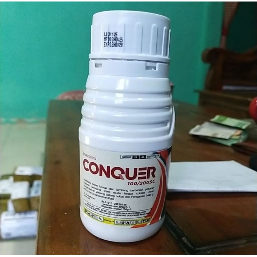 Insektisida Conquer 100/200 SC 250 ml, Obat hama sundep (penggerek batang padi) dan wereng coklat, b