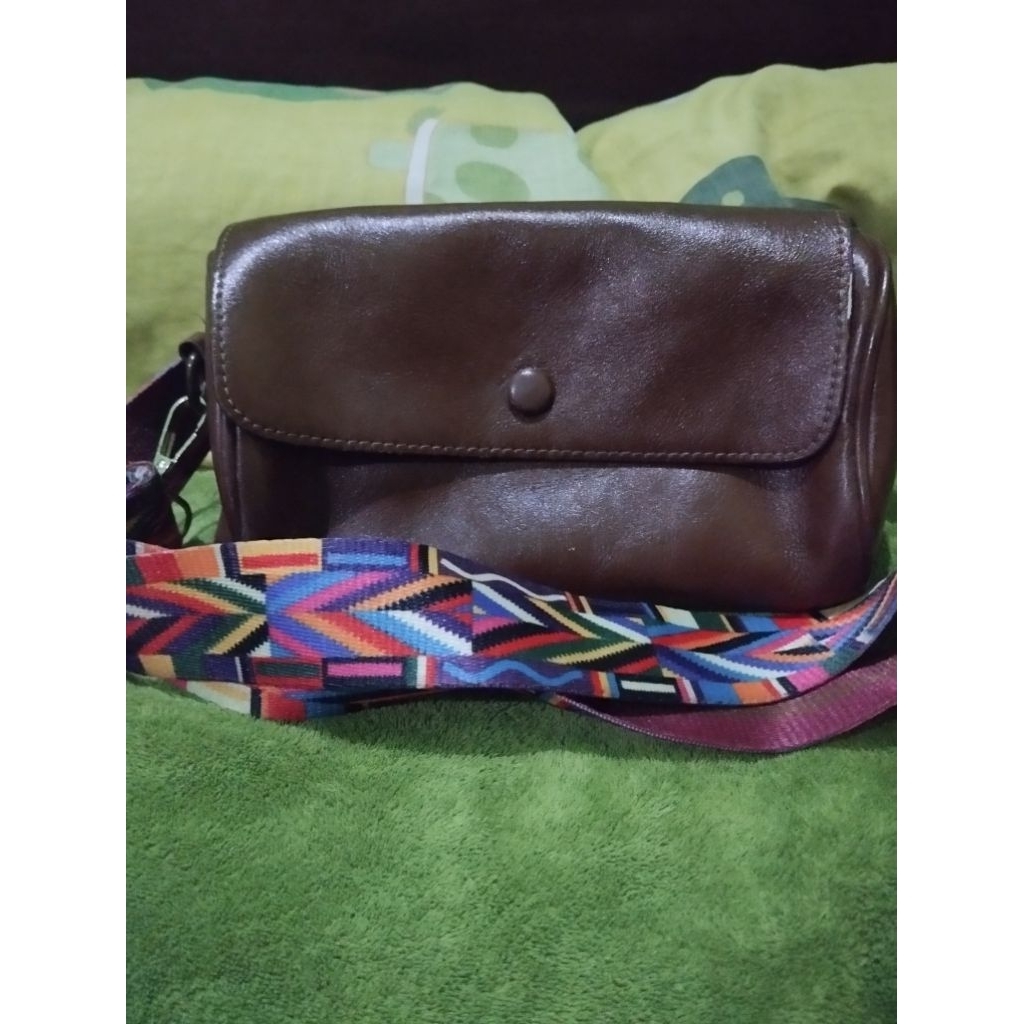 tas tabung kulit preloved