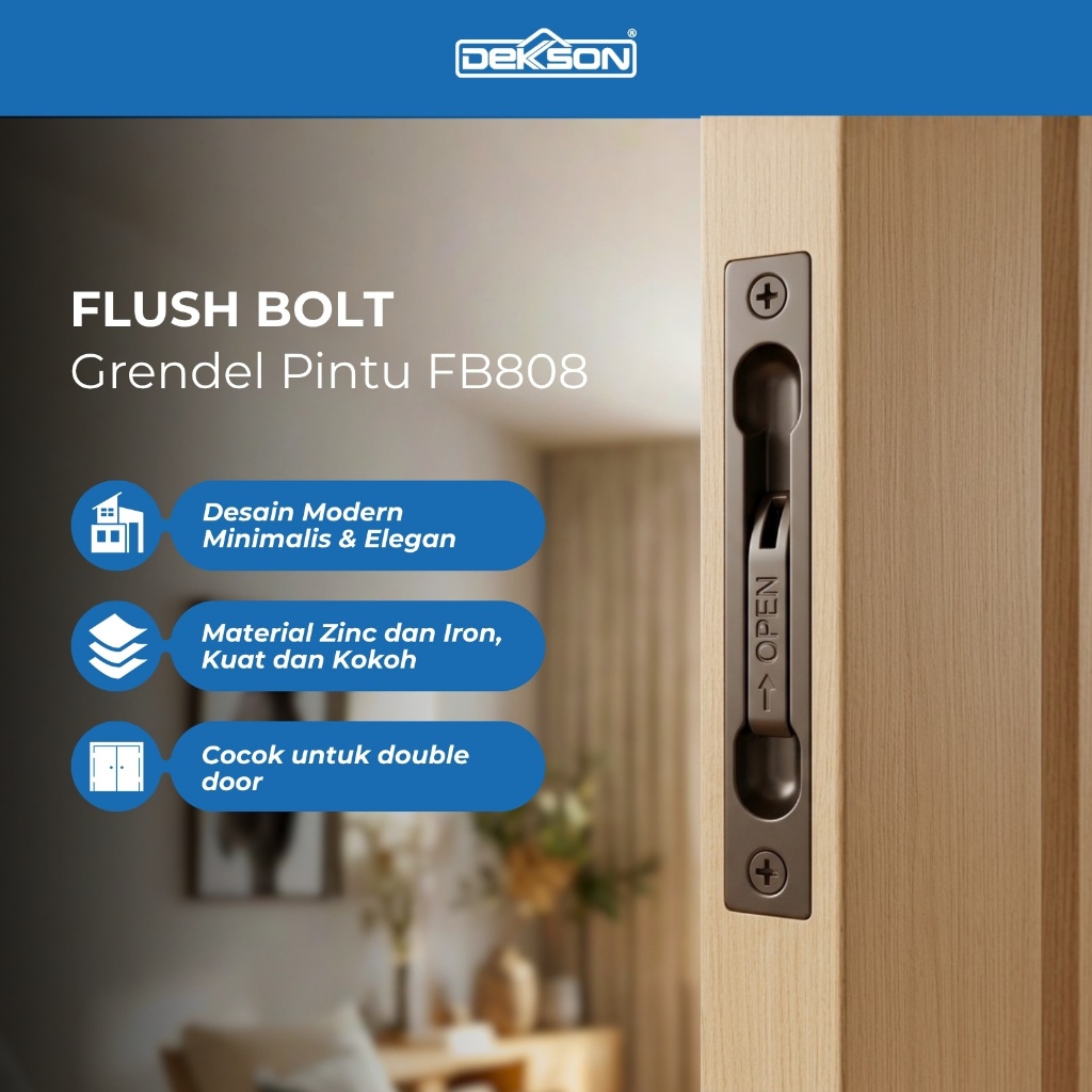 DEKKSON Flush Bolt Grendel Pintu FB 808