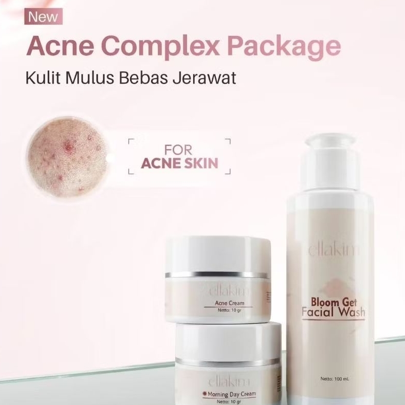 SKINCARE ELLA KHIM ISI 4 PAKET WHITENING ACNE