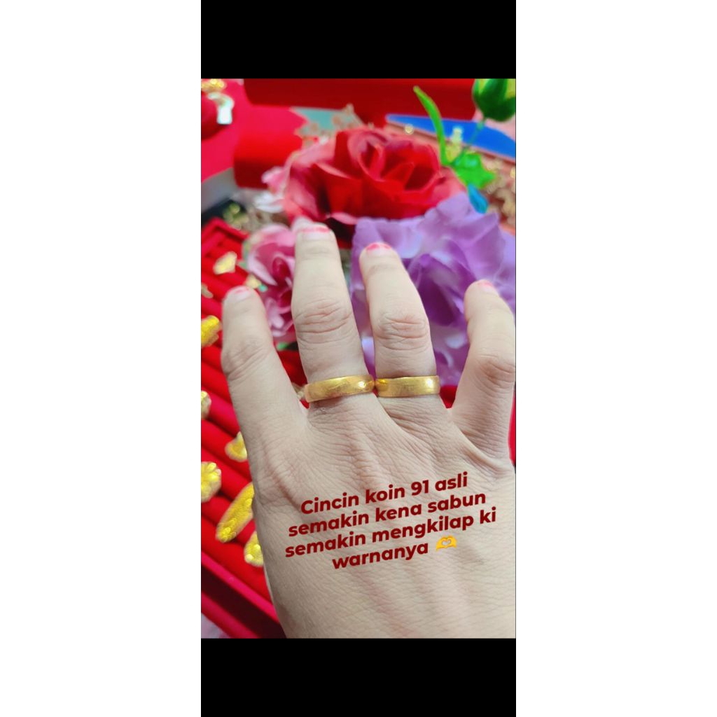 cincin koin 91 asli