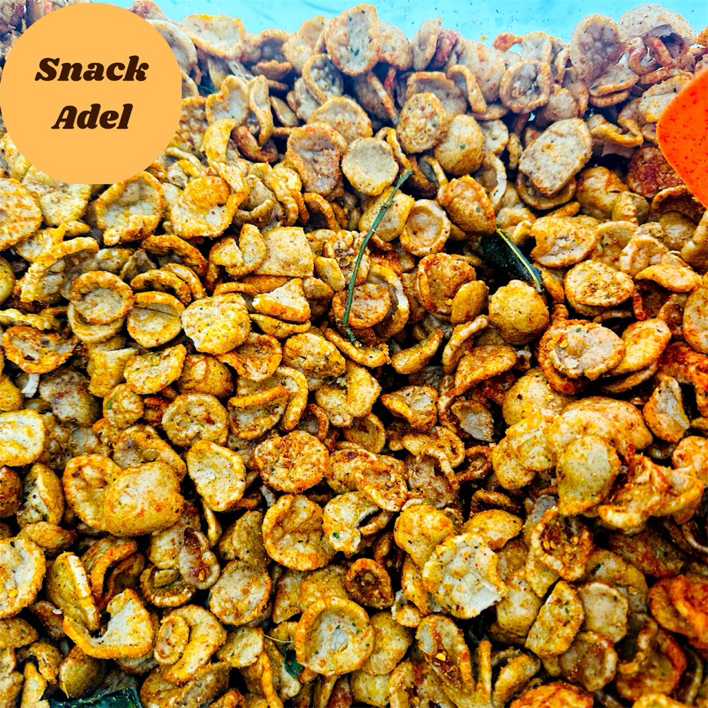 ( 250 gr) Kerupuk Jengkol Bantet Pedas Daun Jeruk kerupuk jengkol 250gr