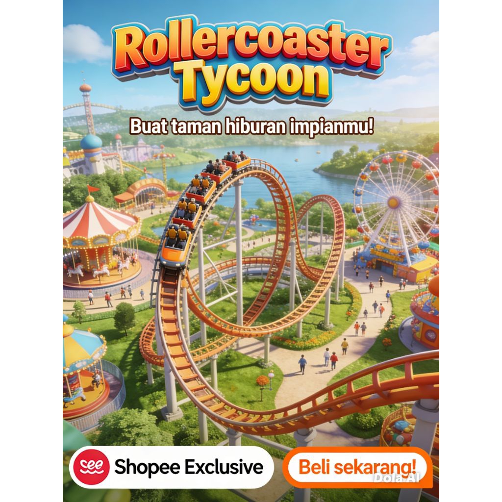 Rollercoaster Tycoon - Website Game Bangun Wahana