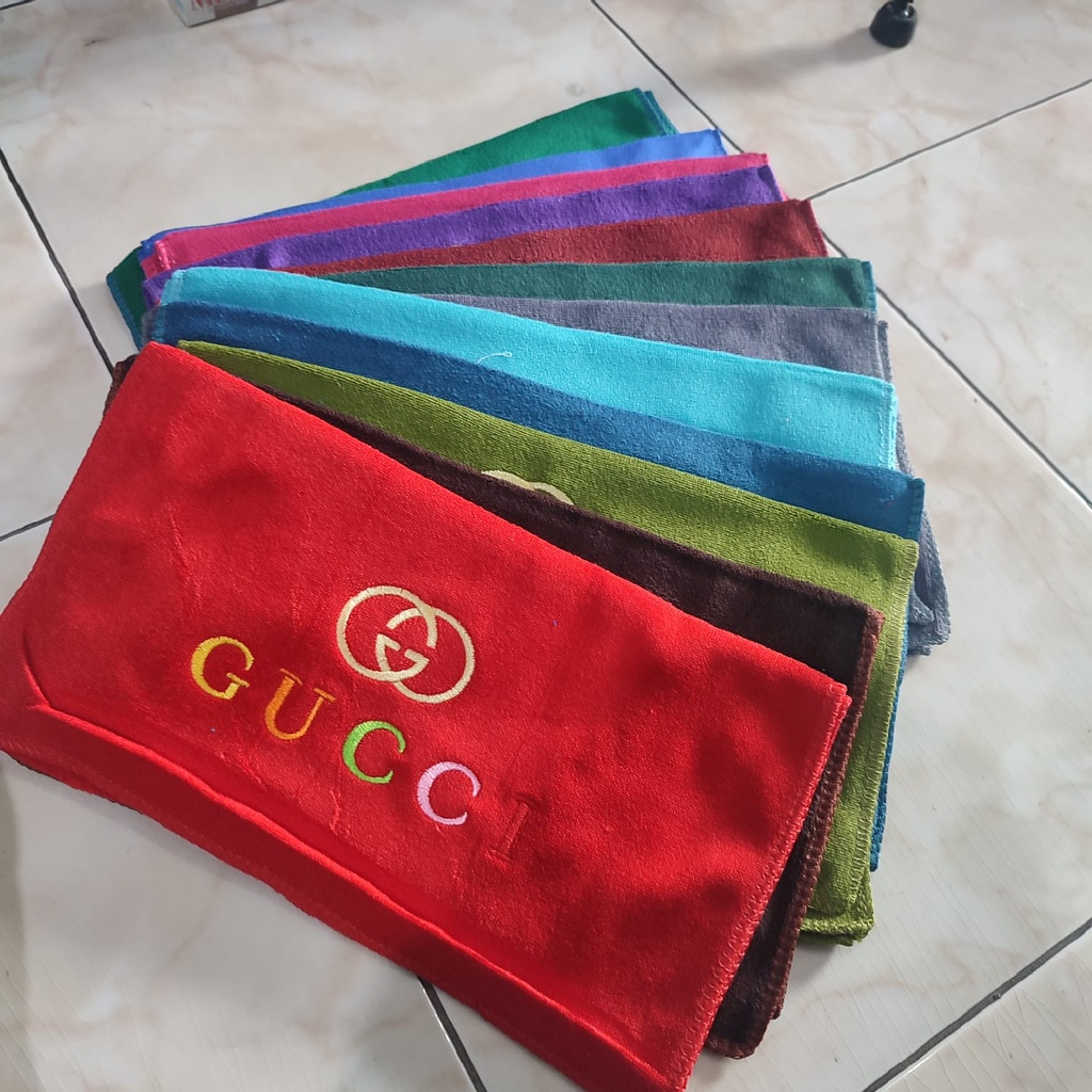 Handuk Kecil Leher Gucci 35x75cm Microfiber Daya Serap Tinggi Banyak Warna