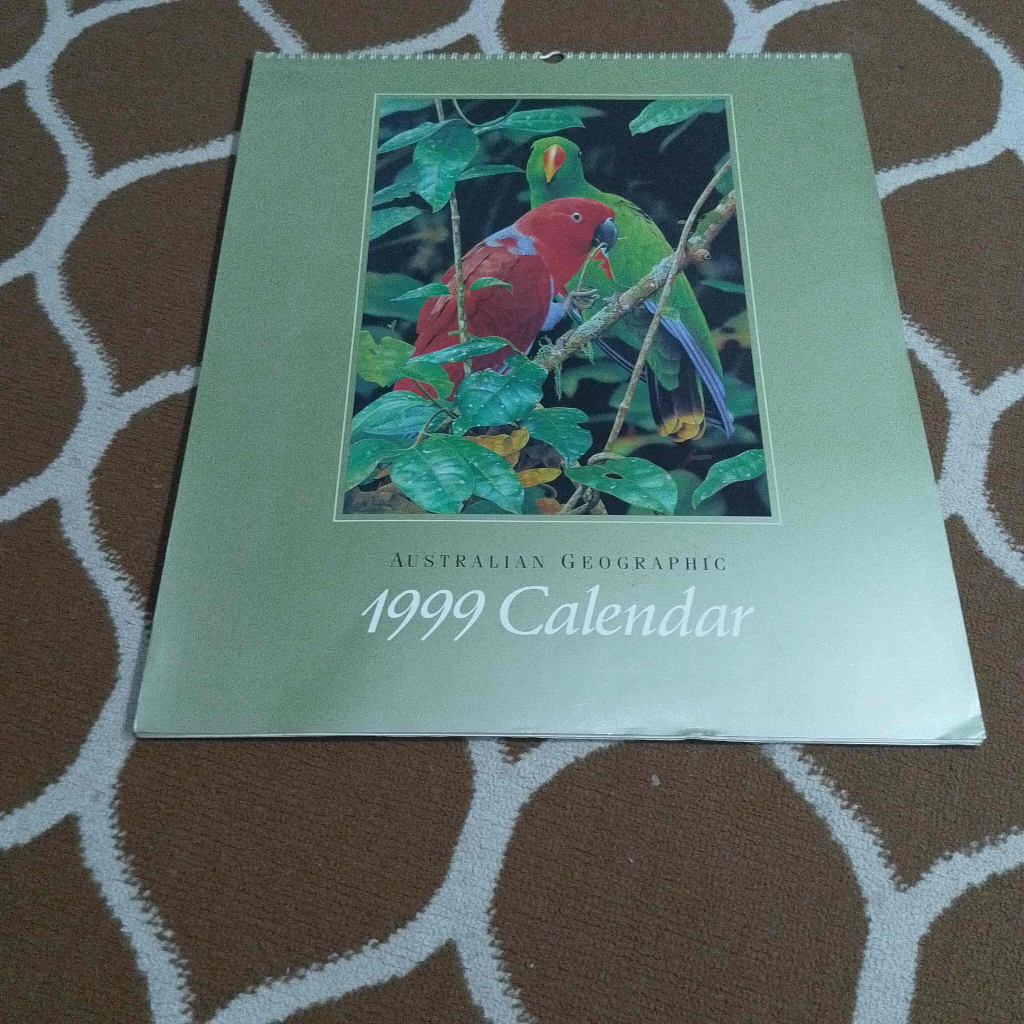 Australian Geogrphic 1999 Calendar Art Import - Kalender Seni cocok untuk kenangan memori hadiah sej