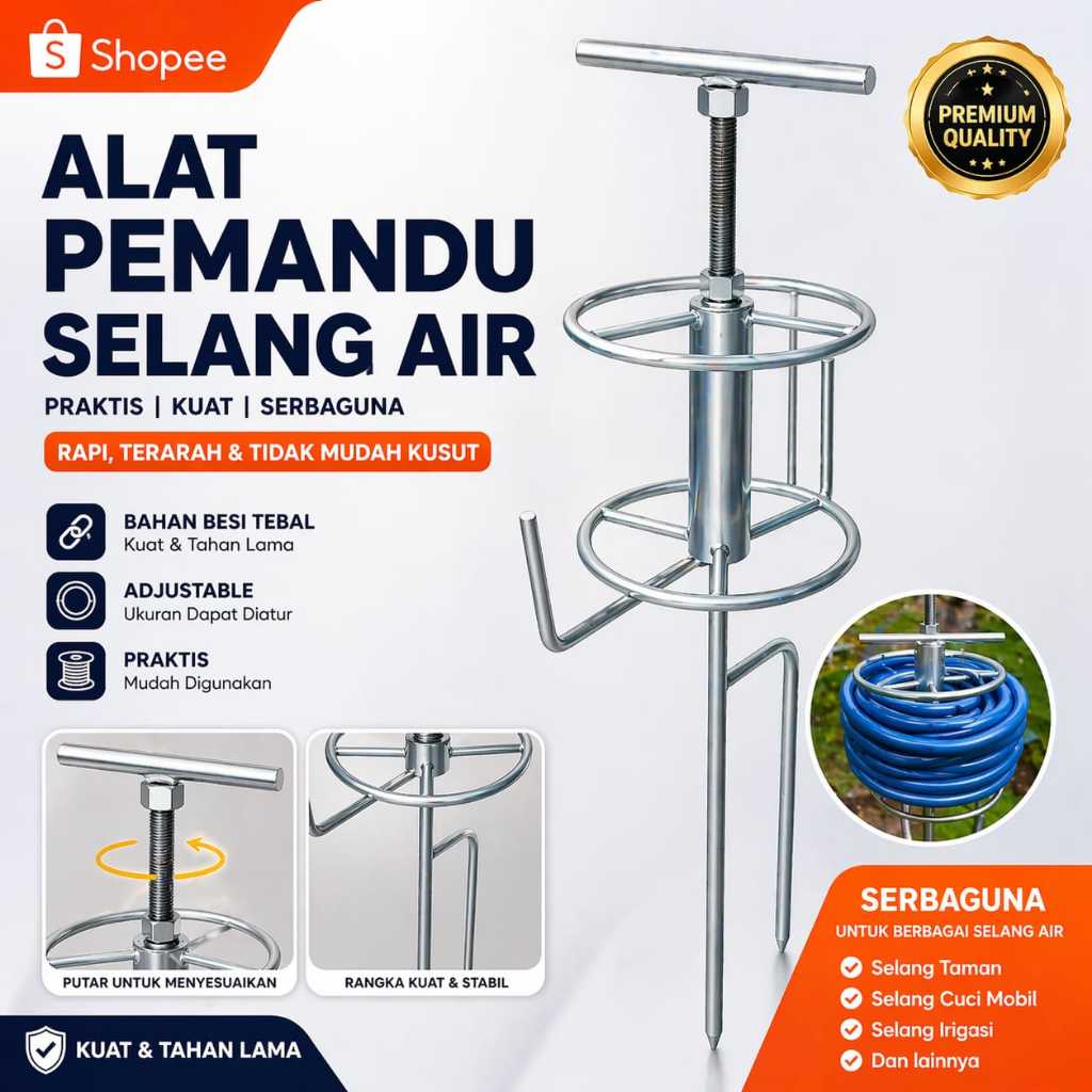 Alat Pemandu Selang Irigasi – Penggulung & Penata Selang Otomatis untuk Pertanian Modern