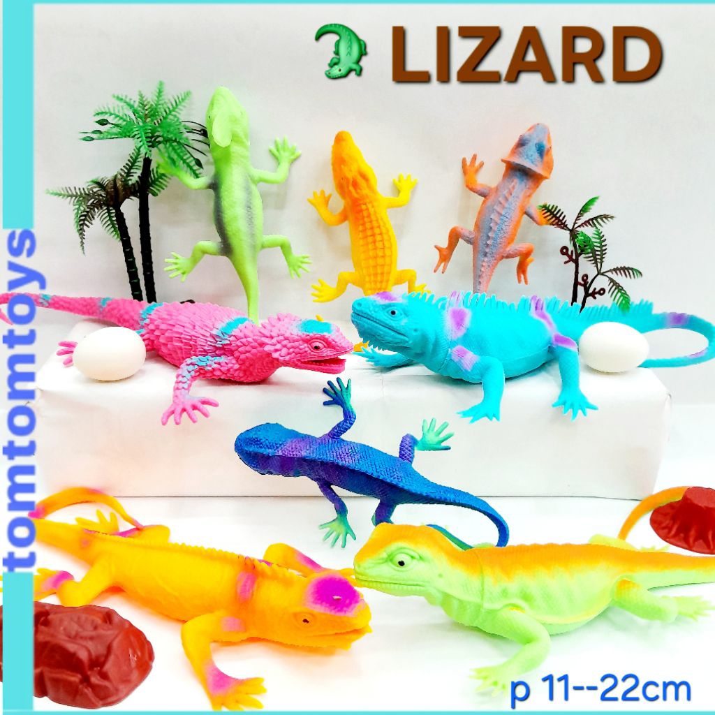 LIZARD Animal Reptil Hewan Kadal Iguana Bunglon Action Figure
